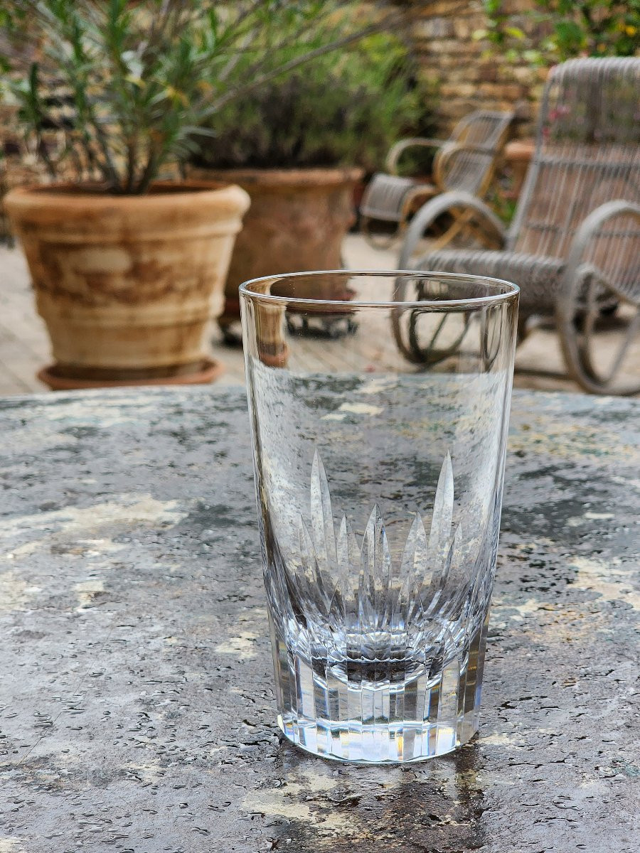 Baccarat 10 High Baccarat Crystal Glasses For Orangeade Or Whisky 13 Cm-photo-1