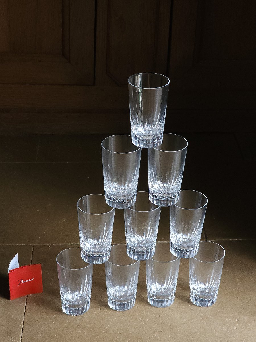 Baccarat 10 High Baccarat Crystal Glasses For Orangeade Or Whisky 13 Cm-photo-4