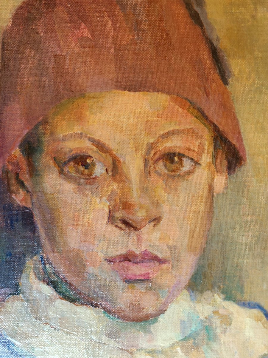 Krugell Lisa Born In Strasbourg Oil Painting Portrait Boy Achim Ibrahimovic -photo-1