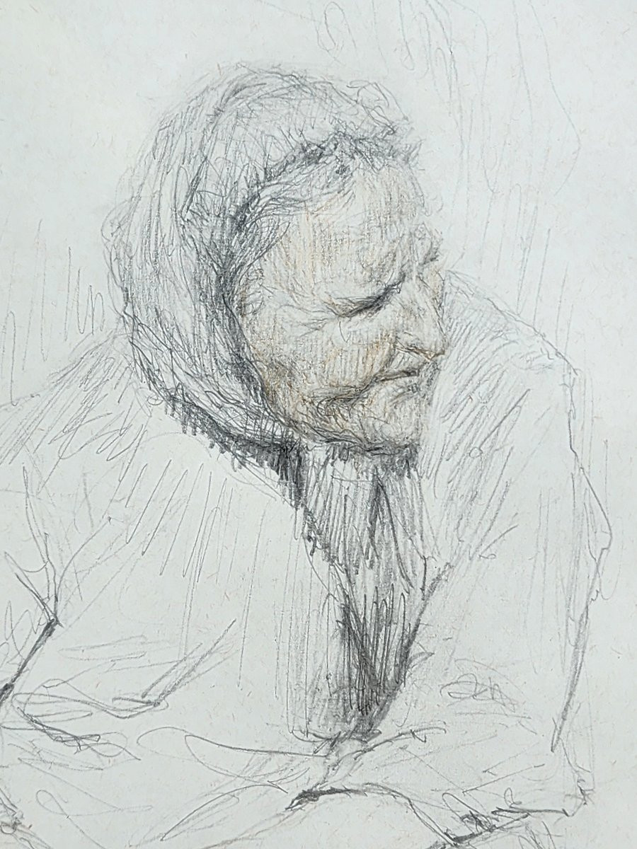 Jean scherbeck paire de dessin 1978 né champigneulles mort Nancy-photo-1