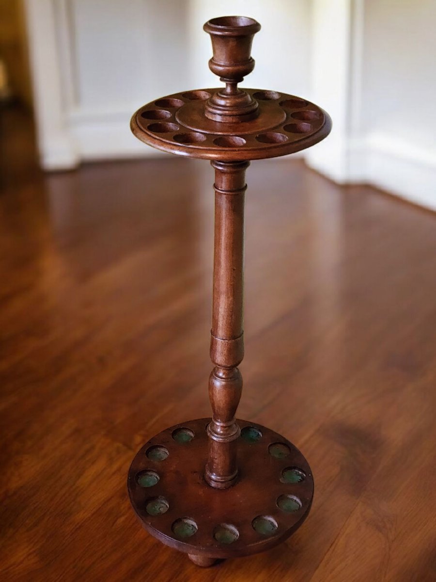 19th/19th Century Mahogany Cue Billiard Table, Antique Game-photo-3