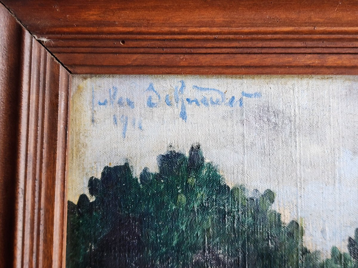 Jules Schneider 1884-1920 Champigneulles Lorrain Nancy Houdemont Hst 1911-photo-3