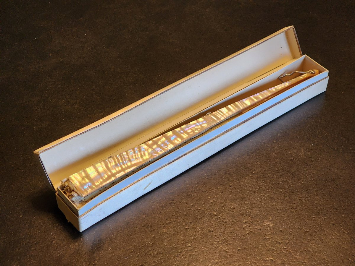 Fan Circa 1900, Embroidered Lace, 33 Cm, With Its Case-photo-4