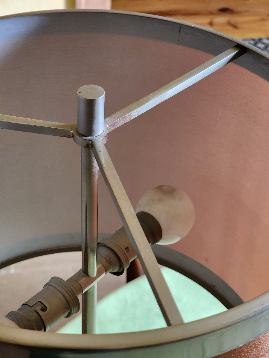 Horse-shaped Desk Lamp Circa 1970 In Chrome Bronze  -photo-2