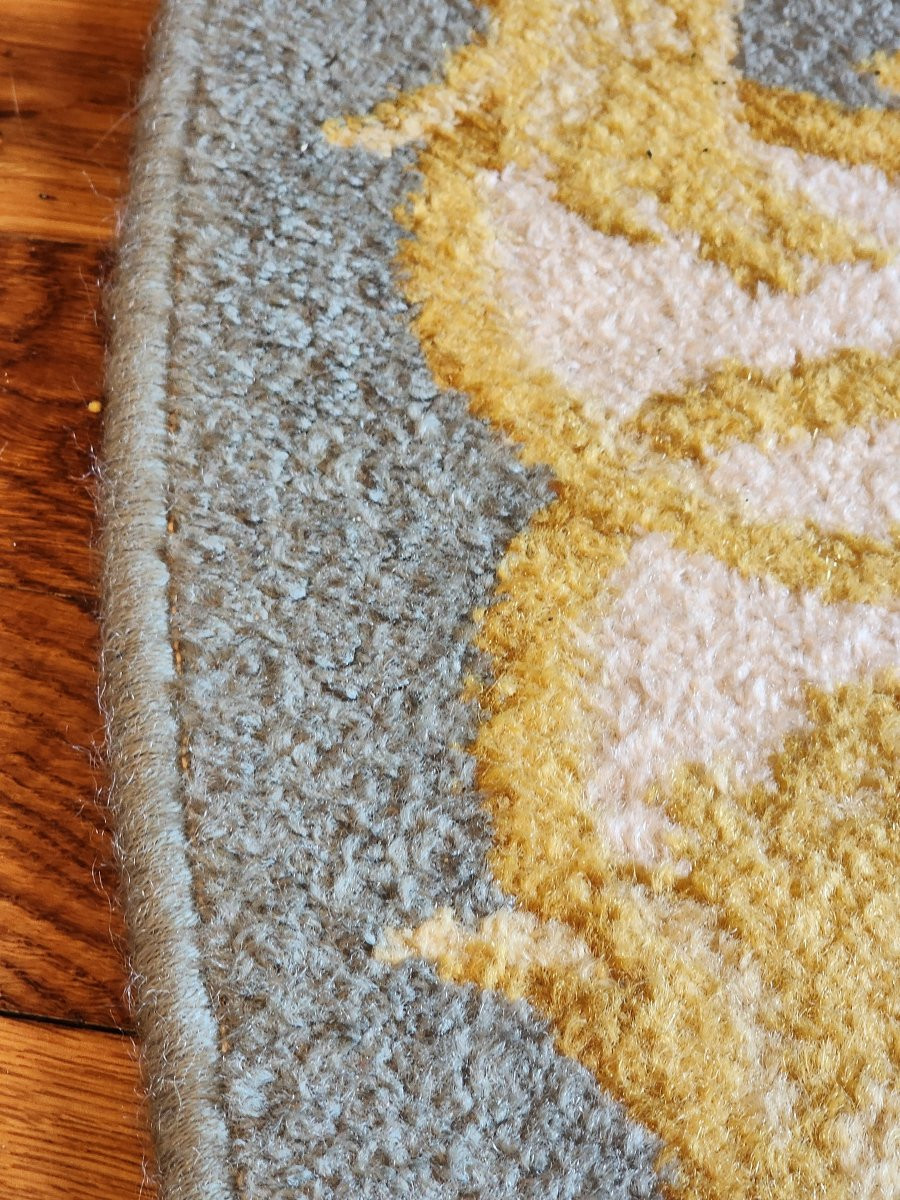 Cronwell Carpets Fontainebleau Velvet Rug, 100% Pure Wool, 225 Cm Diameter, Circa 1960-photo-2