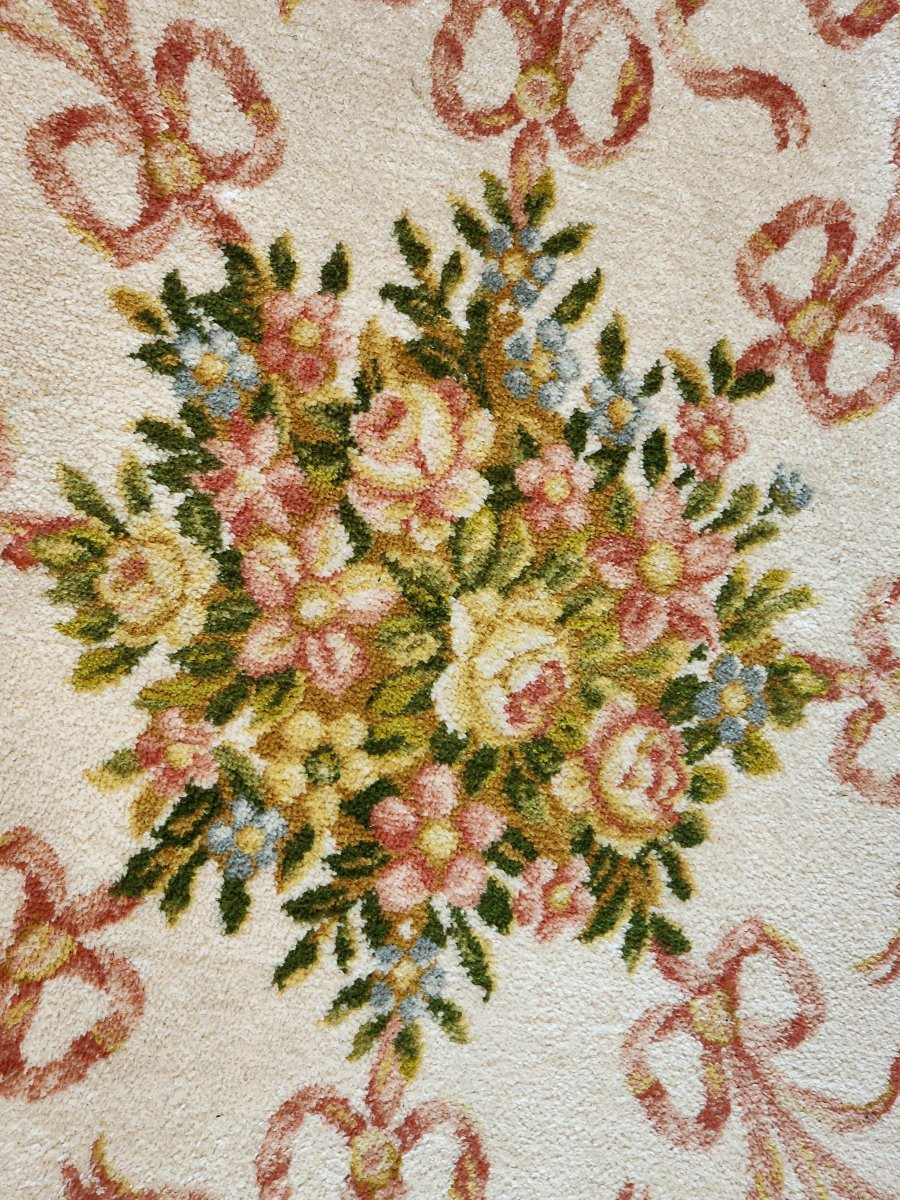 Cronwell Carpets Fontainebleau Velvet Rug, 100% Pure Wool, 225 Cm Diameter, Circa 1960-photo-3