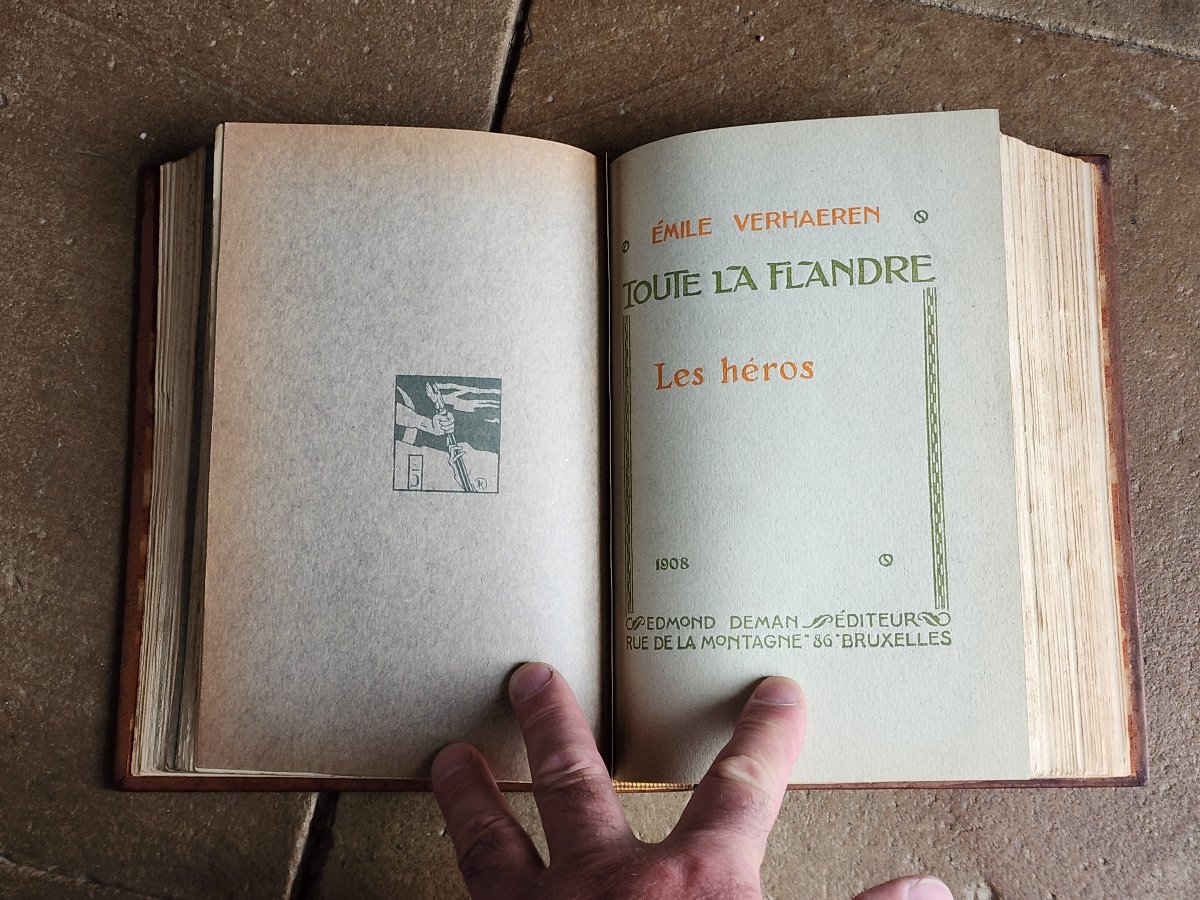 Emile Verhaeren Eo Les Tendresses Premières Toute La Flandre Binding René Kieffer Paris-photo-4