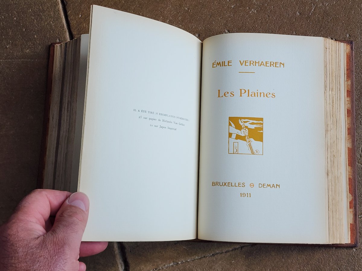 Emile Verhaeren Eo Les Tendresses Premières Toute La Flandre Binding René Kieffer Paris-photo-6