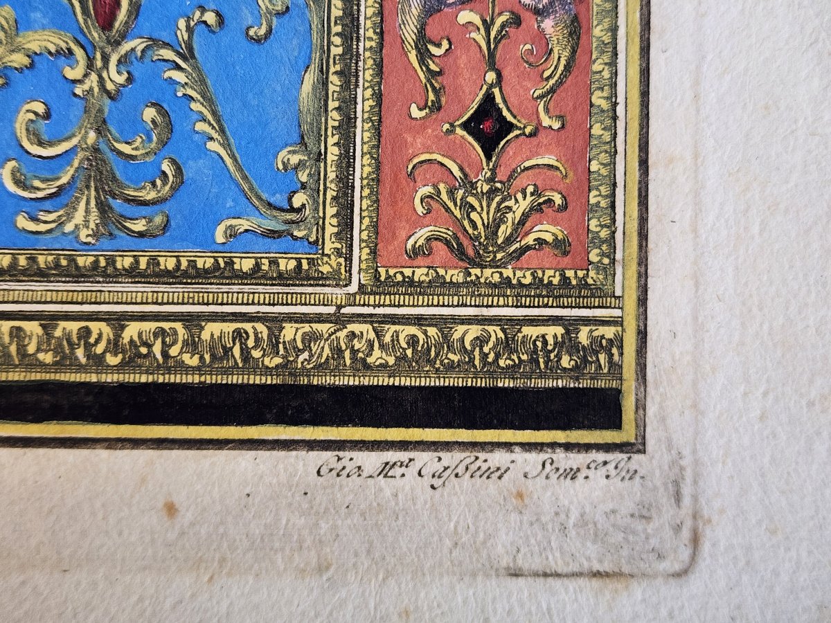 Paire d'estampes italiennes vers 1800 par Giovanni Cassini et BRENNA -photo-3