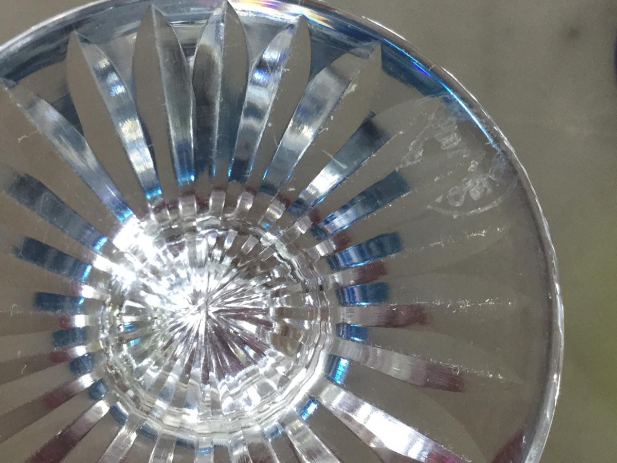 Saint Louis Modele Tommy Serie De 6 Verres à Pied De Couleur à Chartreuse Hauteur 13,4 Cm-photo-4