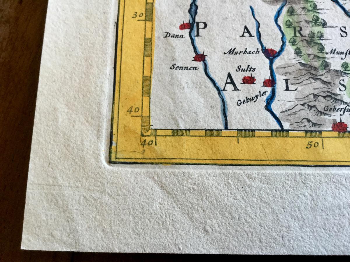 1642 Map Lorraine Blamont Luneville Frouart Nancy St Die Blaeu Blaeuw-photo-1