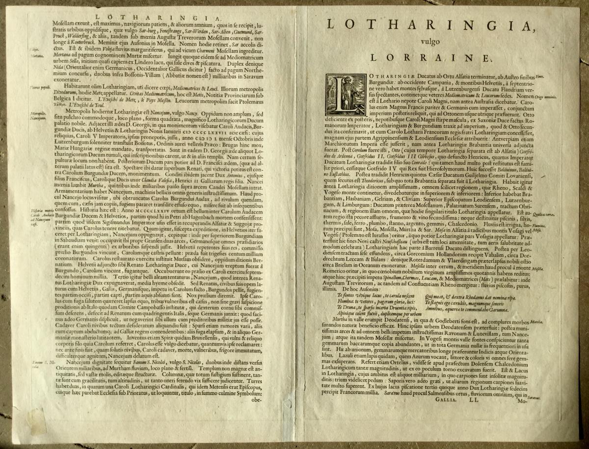 1642 Map Lorraine Blamont Luneville Frouart Nancy St Die Blaeu Blaeuw-photo-5