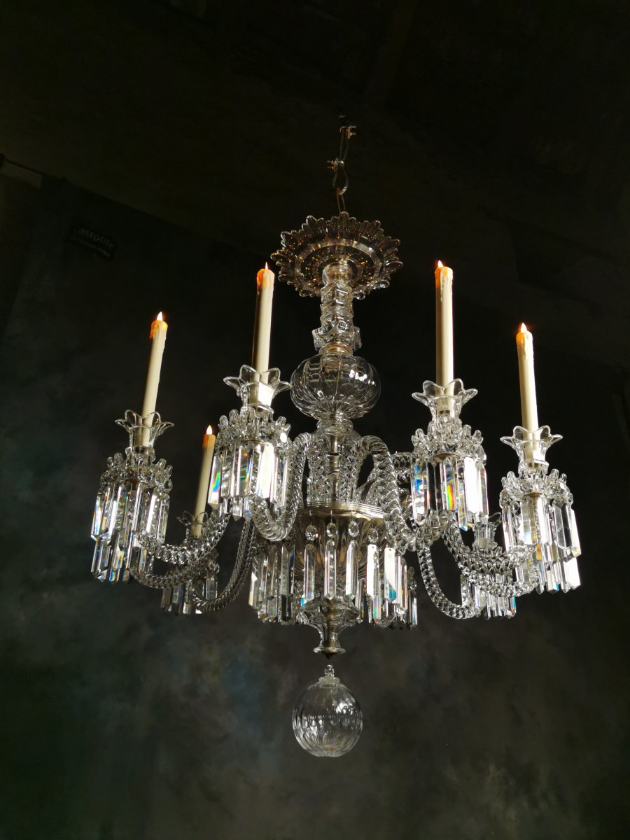 Baccarat Lustre Cristal à 10 Branches 90 X73 Cm Chandelier Baccarat 