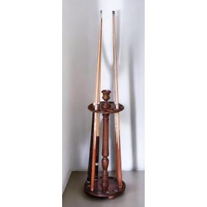 Billard porte queue en acajou 19eme XIX e jeu ancien