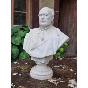 Buste du président jules Grevy 1884 par Carrier Belleuse en biscuit SEVRES 19 Eme 43 cm