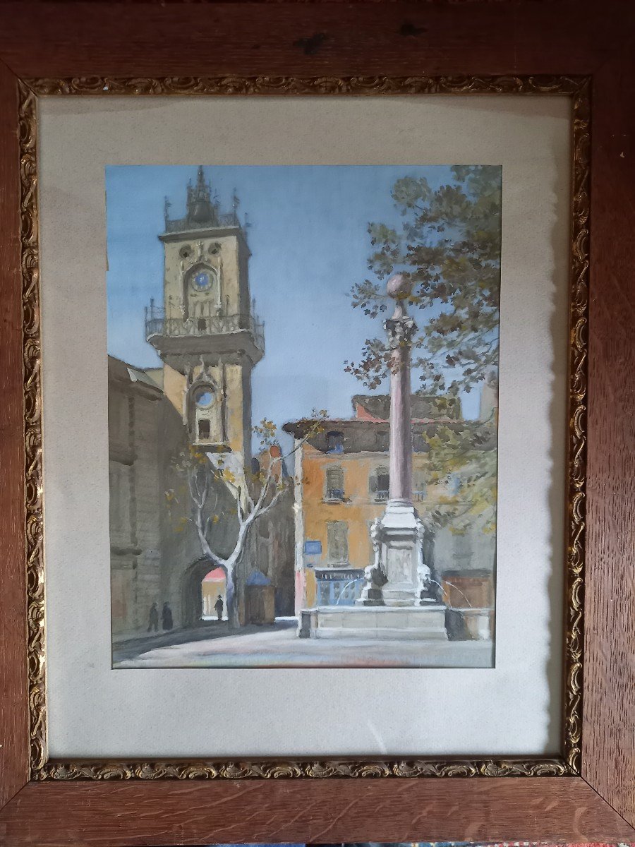 Le Beffroi De l'hotel de ville d'Aix-en-provence, Vers 1930-photo-2