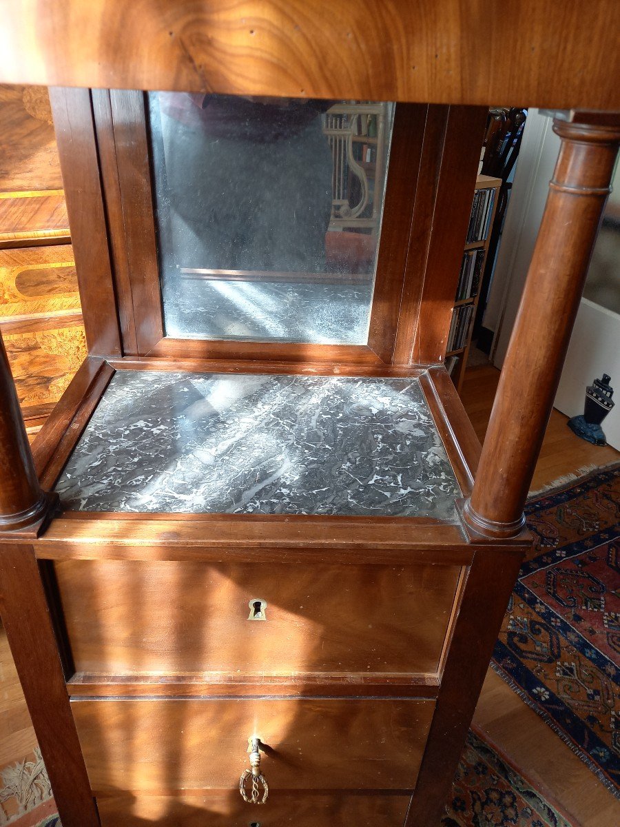 Early 19th Century Mahogany Barber Shop -photo-4