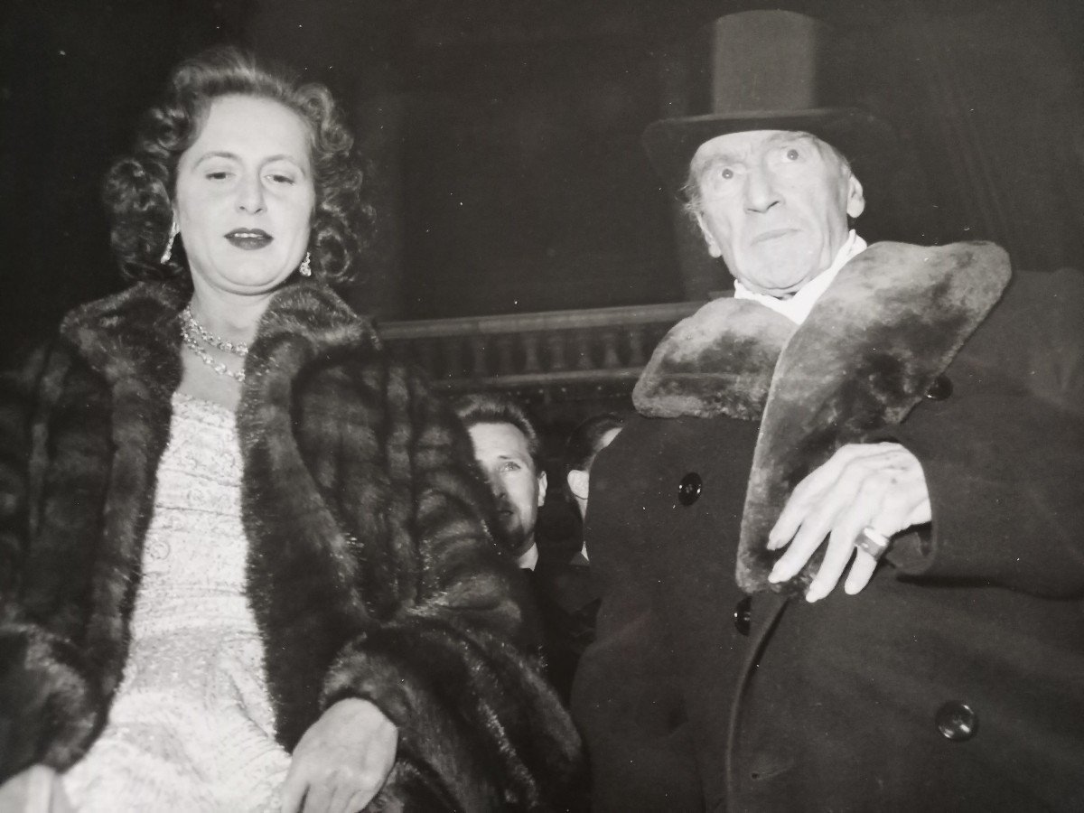 Sacha Guitry And Lana Marconi Vintage Print 