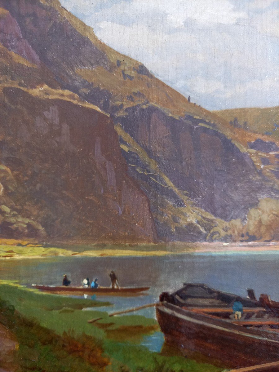Francois Roffiaen: The Meuse Around Waulsort. Dated 1848-photo-2