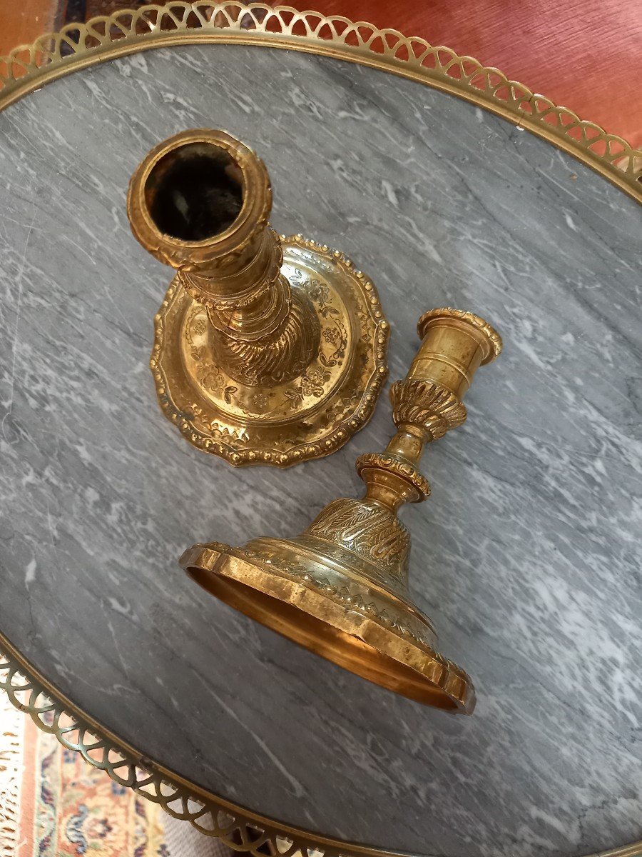 Regence Period Dressing Table Candlesticks -photo-3
