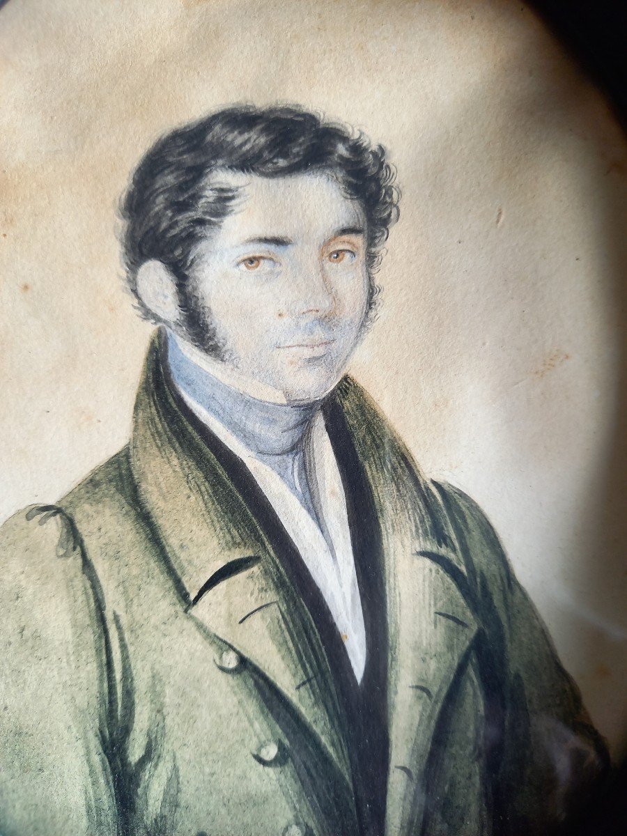 Portrait Dun Jeune Homme Vers 1830-photo-3