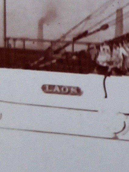 Large Photo Circa 1900: The Liner Laos -photo-3