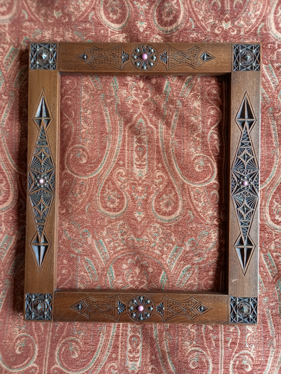Orientalist Frame With Incised Decor, Early 20th Century 