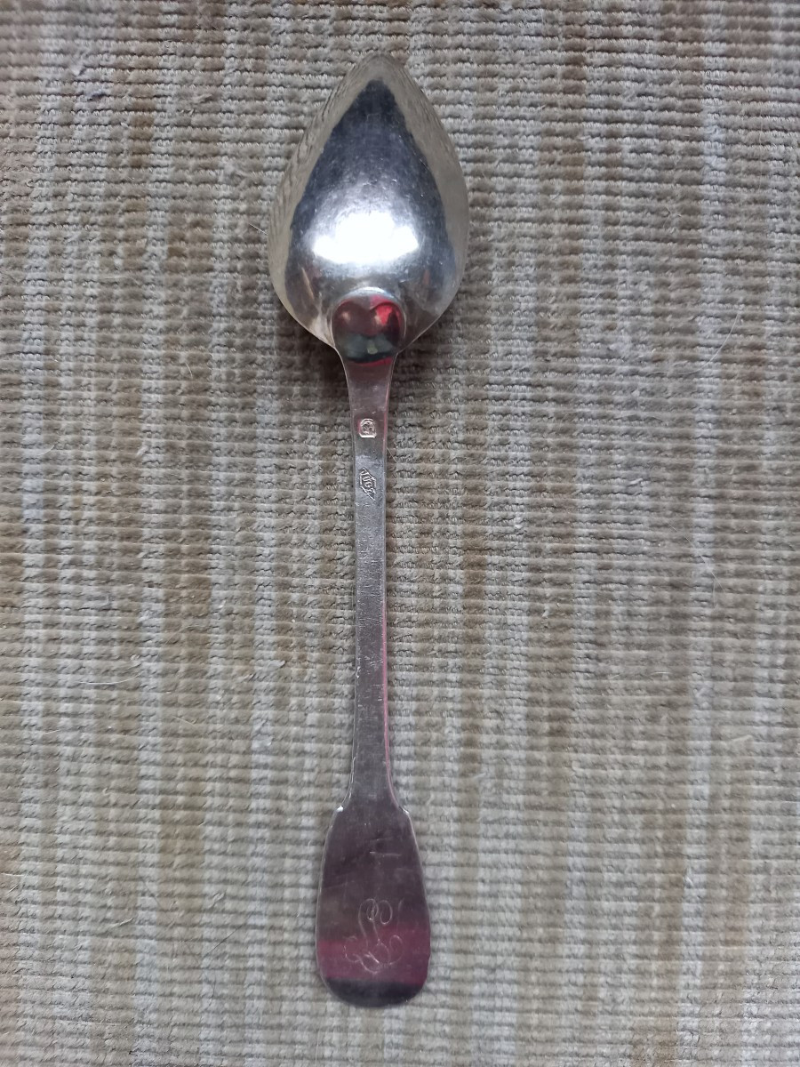 Six Small Spoons In Solid Silver, Mid-19th Century -photo-3