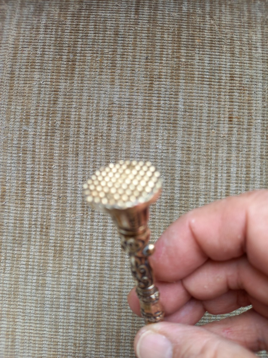 Combination Of A Crushing Spoon And A Sugar Tong, Vermeil, Old Man's Hallmark -photo-3