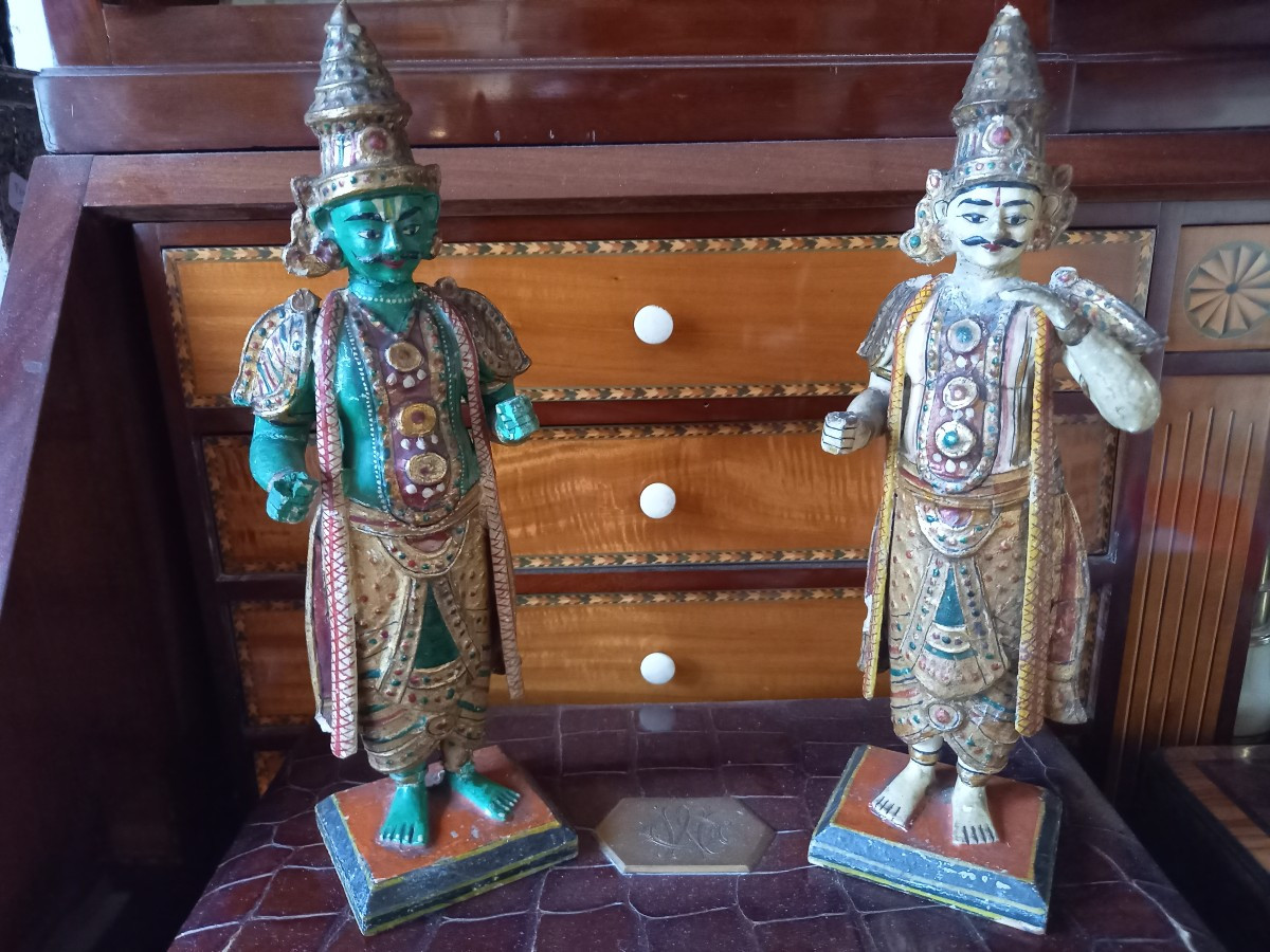 Inde XIXe : Divinités Du Panthéon Hindou.