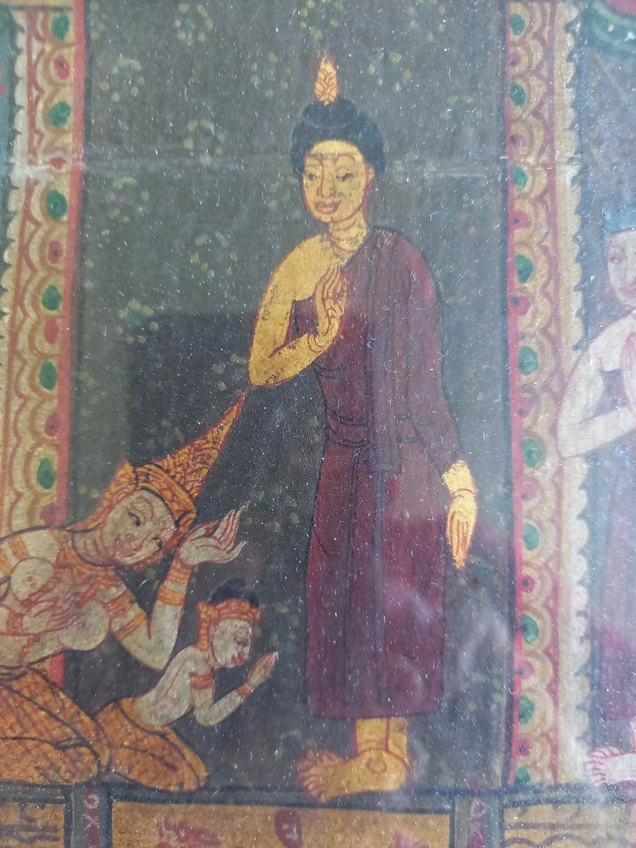 Thailand: Painting On Weaving, 19th Century -photo-3