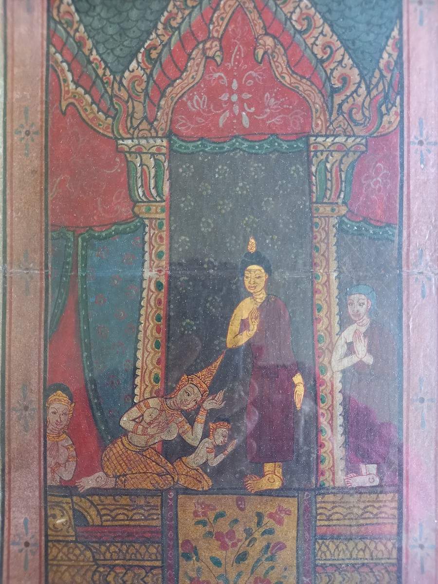 Thailand: Painting On Weaving, 19th Century 