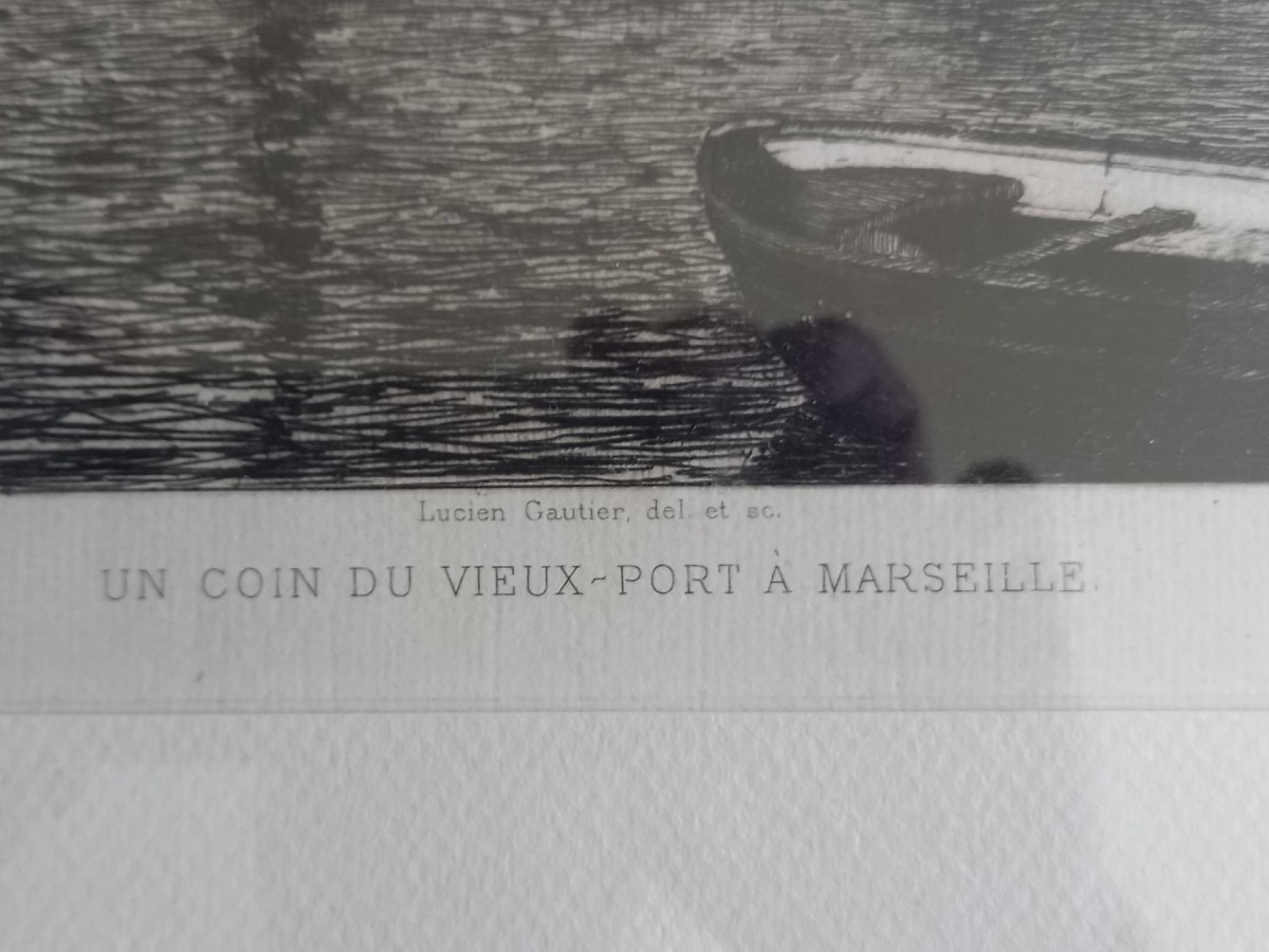 Lucien Gautier: Marseille, A Corner Of The Old Port -photo-4