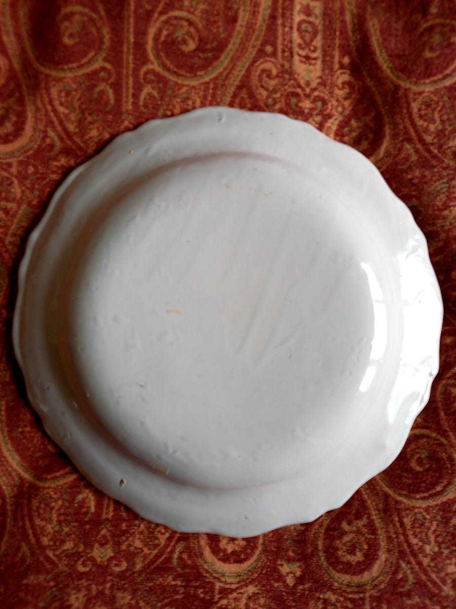 Plat en faïence du midi XVIIIE -photo-1