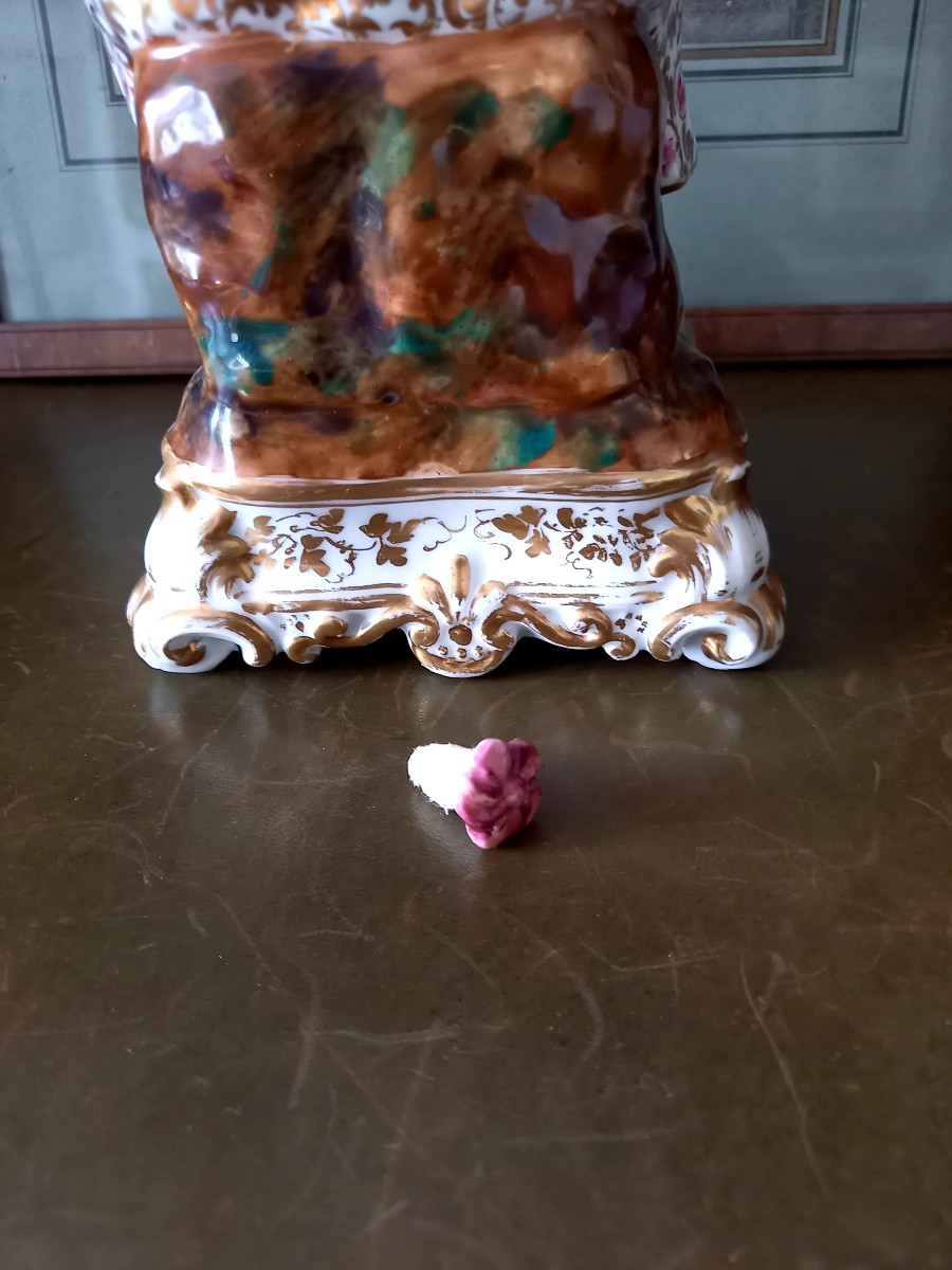Paris Porcelain: Pair Of Bottles In The Shape Of Gallant Subjects-photo-1