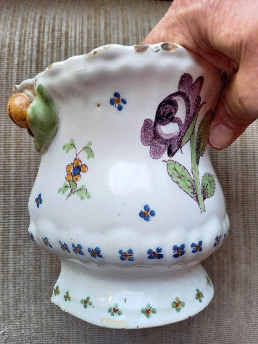 18th Century Flower Pot In Southern Earthenware -photo-2
