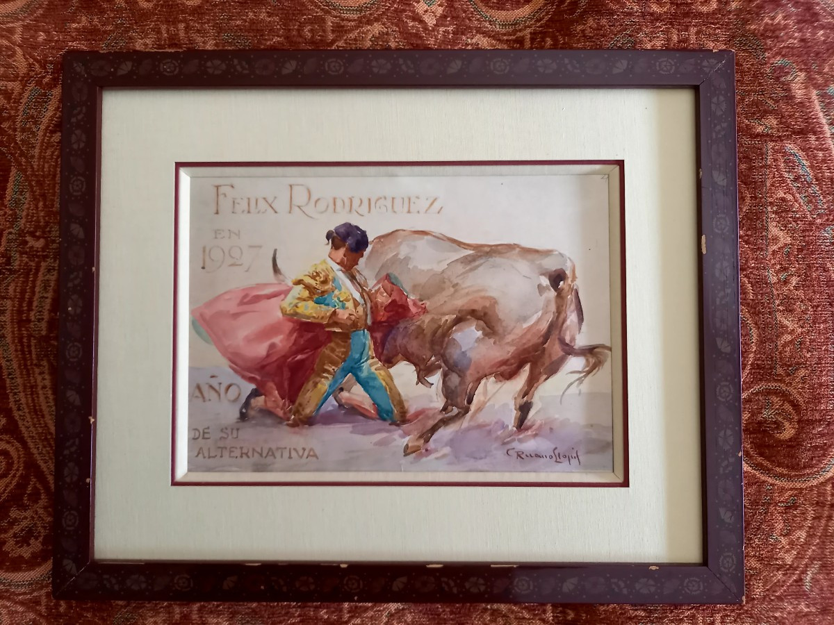  Tauromachie. : l'année de son "alternativa " 1927 -photo-2