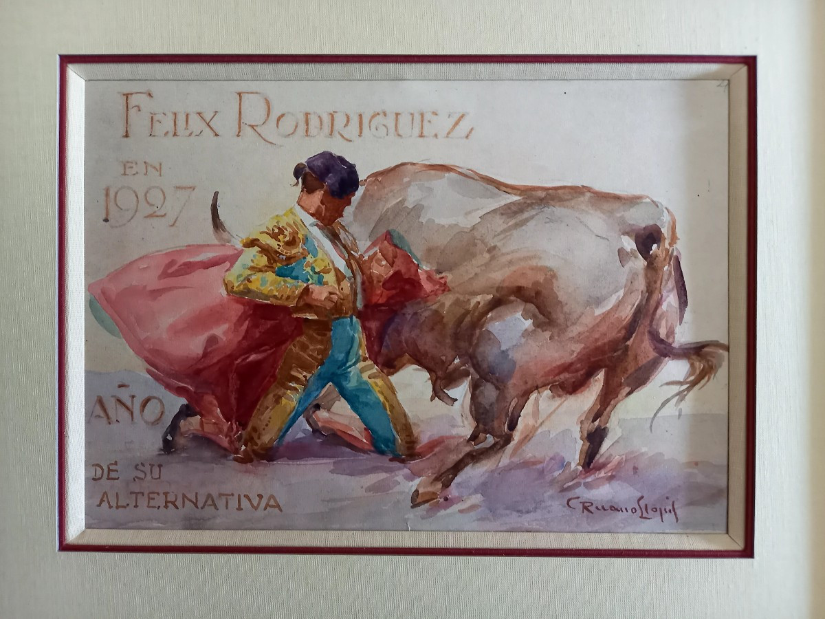  Tauromachie. : l'année de son "alternativa " 1927 -photo-3
