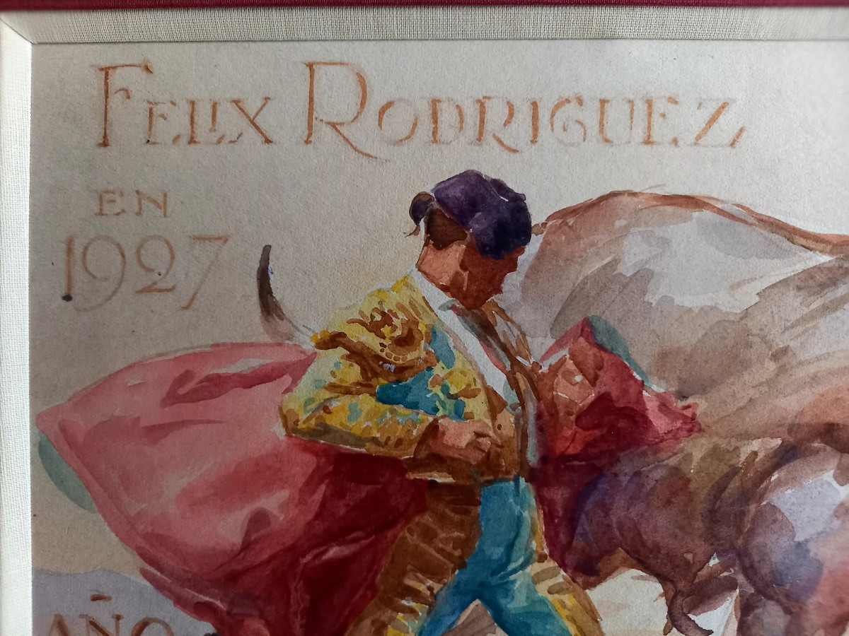  Tauromachie. : l'année de son "alternativa " 1927 -photo-4