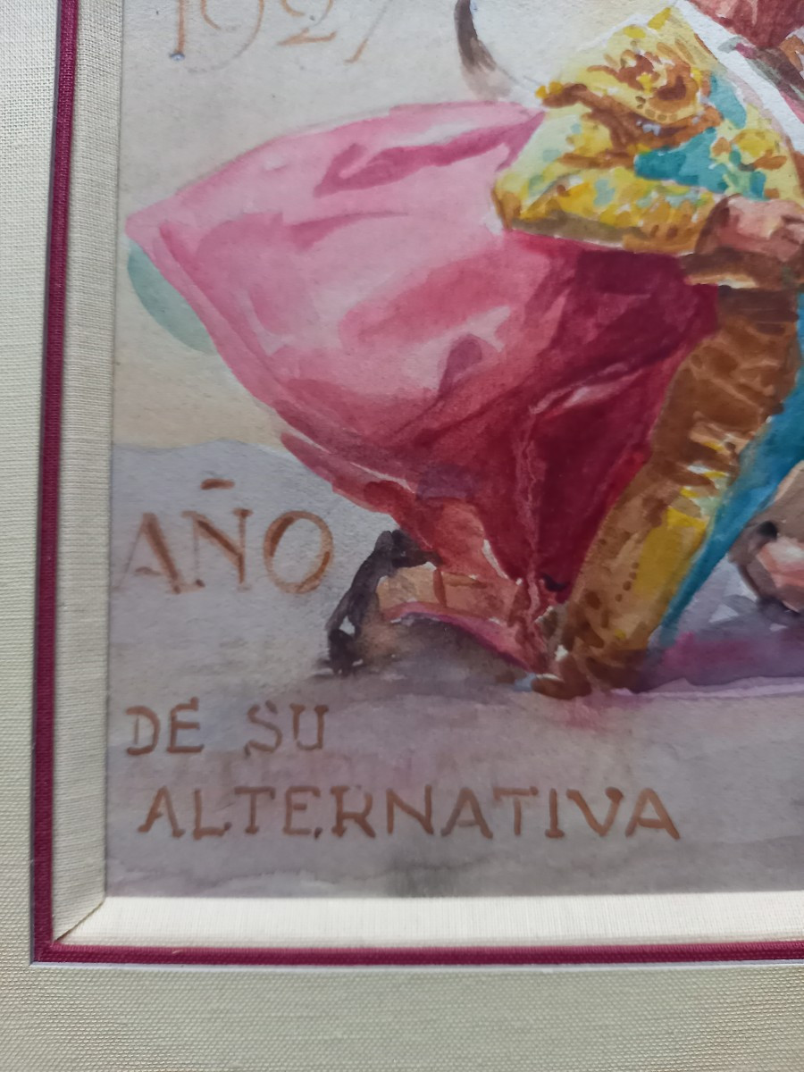  Tauromachie. : l'année de son "alternativa " 1927 -photo-2
