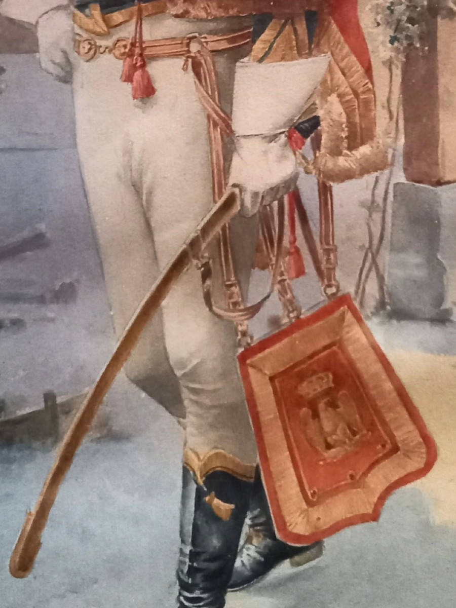 The Hussar Returns To His Village, Watercolor, Late 19th Century -photo-4