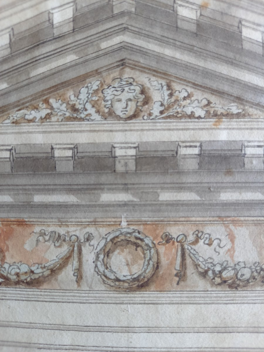 Souvenir du grand tour.  Un decor architectural  de jardin -photo-3