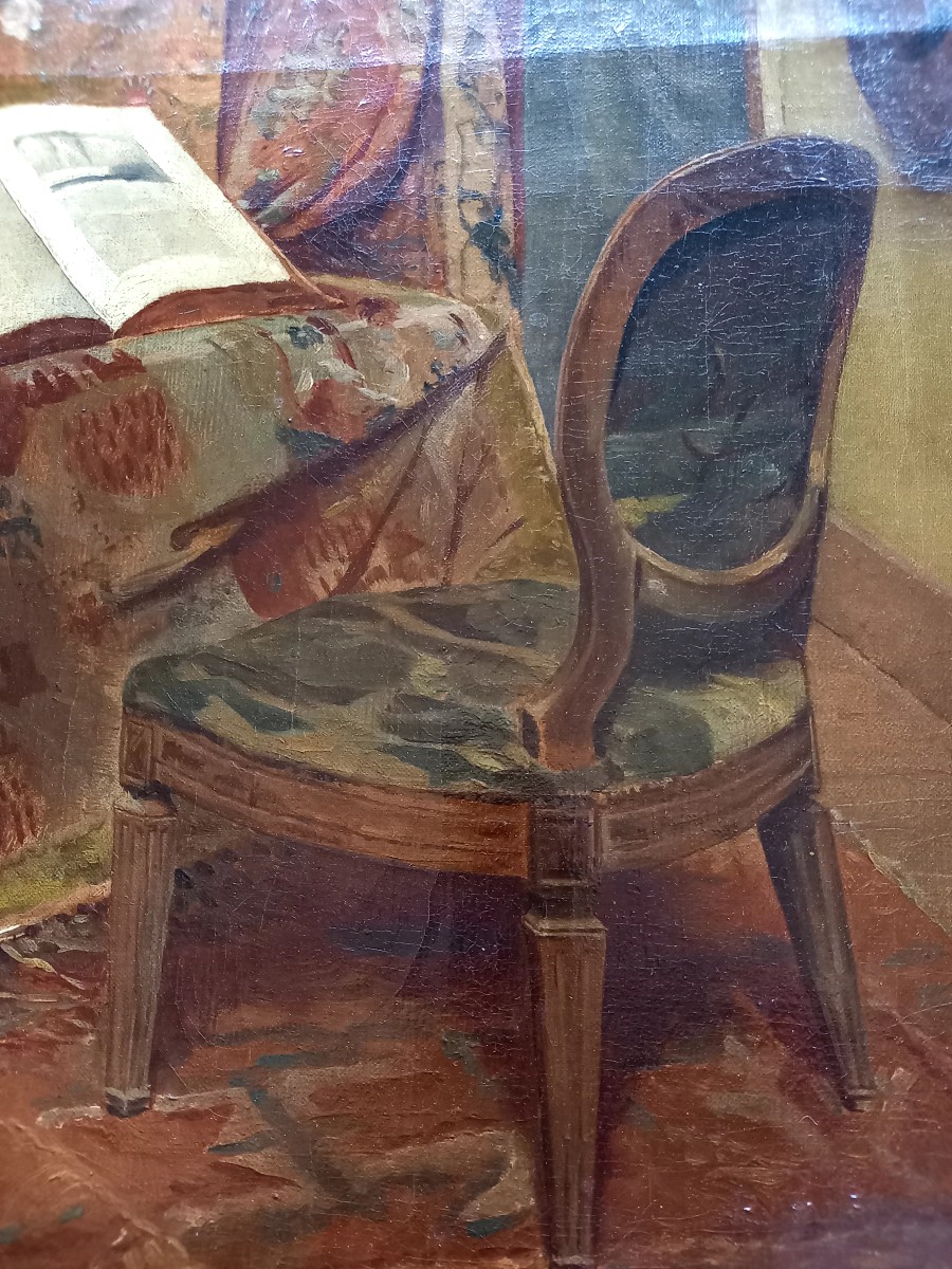 An Artist's Refuge, Oil On Canvas Circa 1860-photo-2
