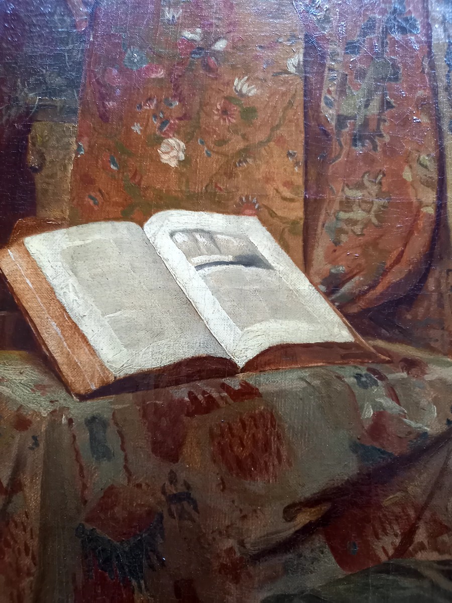 An Artist's Refuge, Oil On Canvas Circa 1860-photo-3