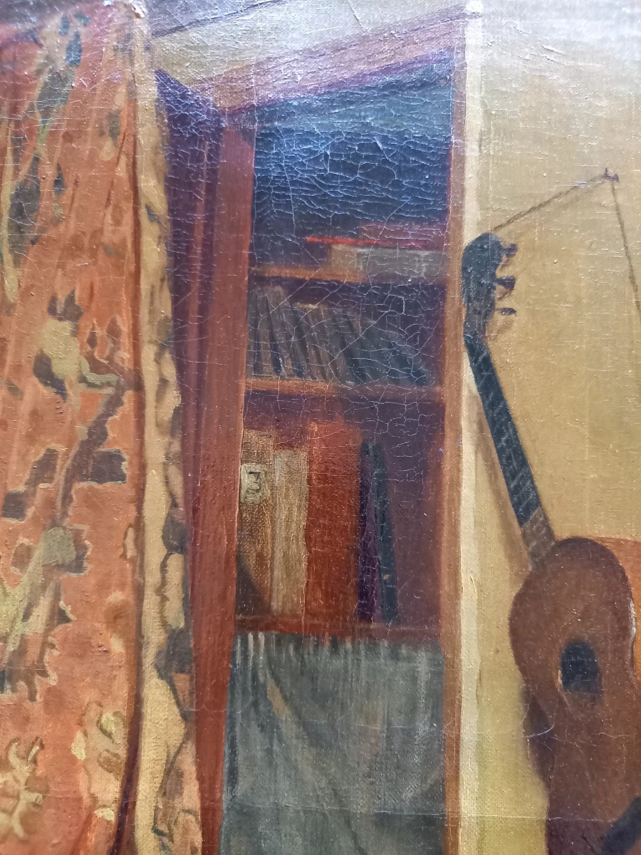 An Artist's Refuge, Oil On Canvas Circa 1860-photo-1