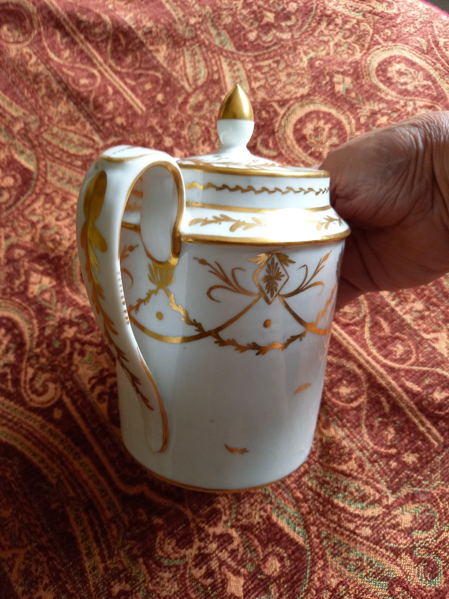 Paris Porcelain Teapot Circa 1800-photo-3
