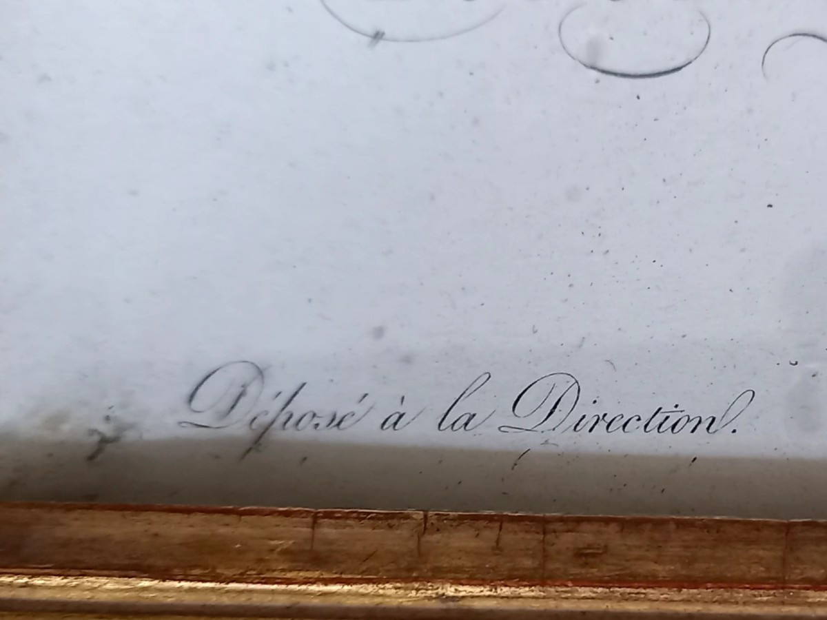 Paire de Gravures vers 1800 : Mademoiselle Mars et Talma -photo-2