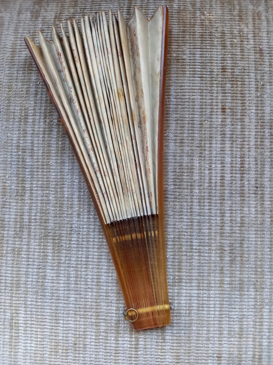 Directoire Style Fan From The Duvelleroy House, Made Around 1900-photo-2