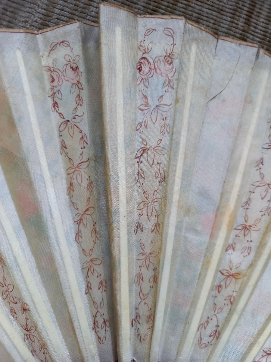 Directoire Style Fan From The Duvelleroy House, Made Around 1900-photo-4