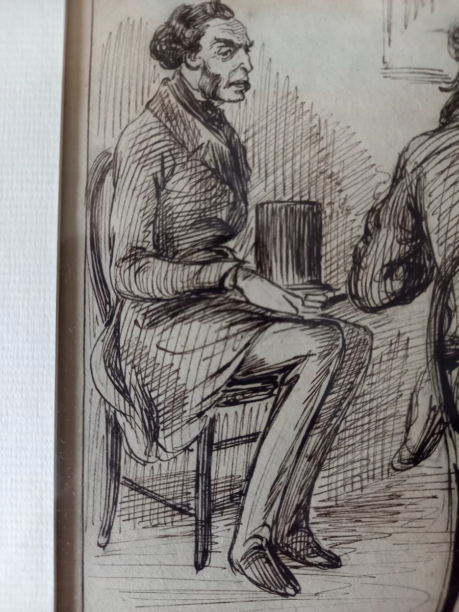 Le peintre et les caprices du client 1/ plume vers 1840-photo-1